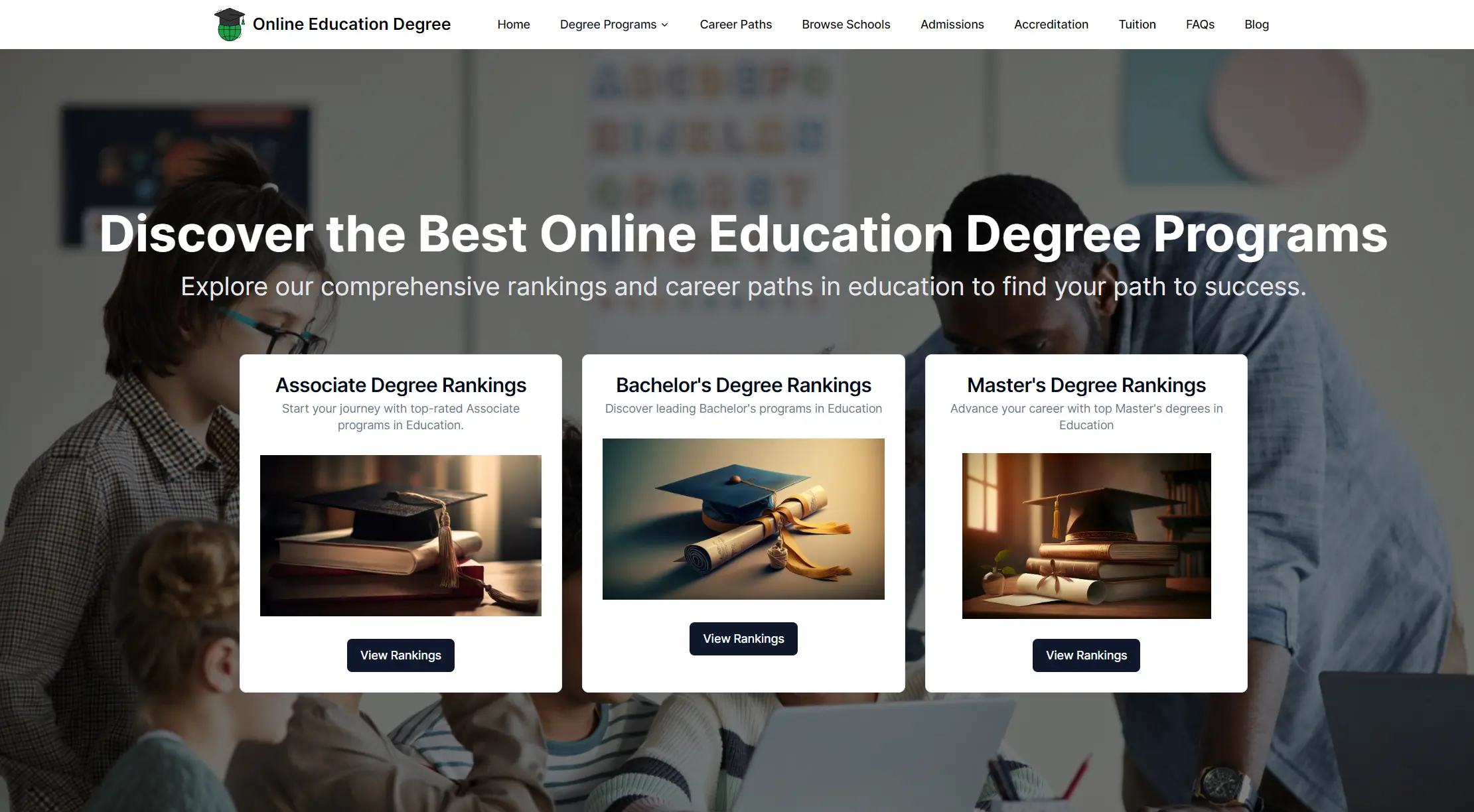 Online Education Degrees site thumbnail