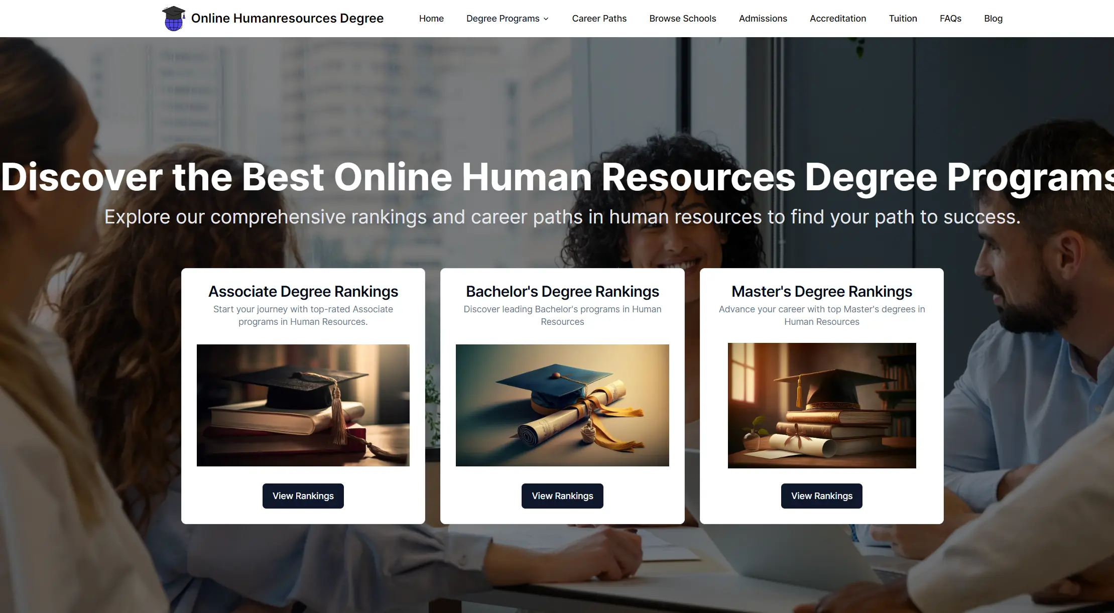 Online Human Resources Degrees site thumbnail