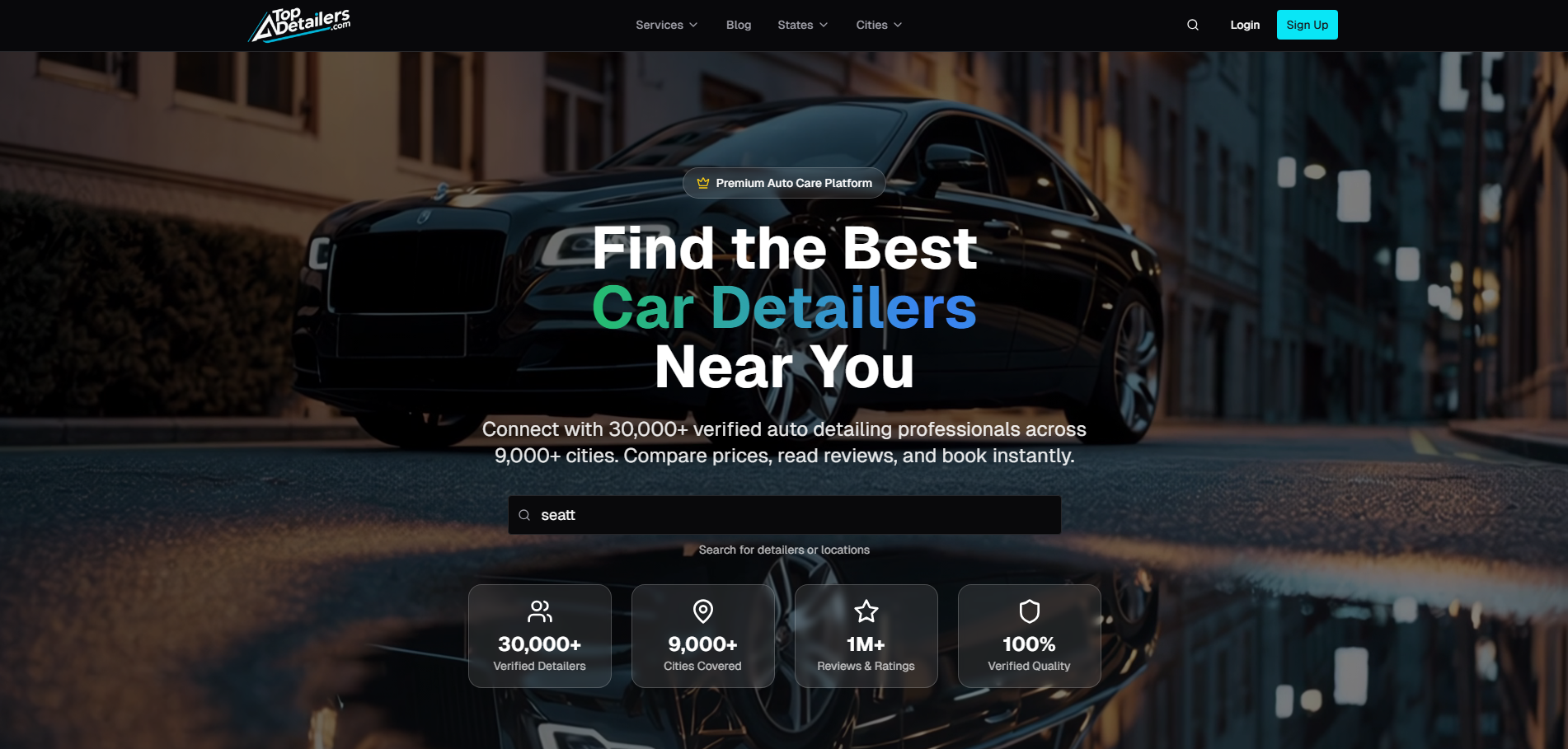 TopDetailers website preview